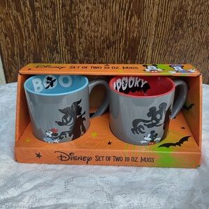 Disney Mickey and Minnie Mouse Halloween mug set